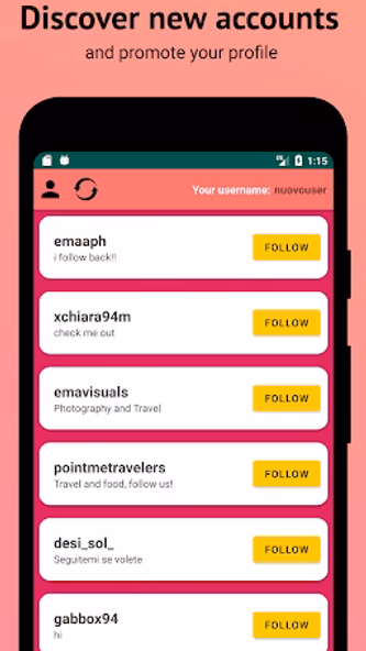Followers Finder and likes Screenshot 2 - AppWisp.com