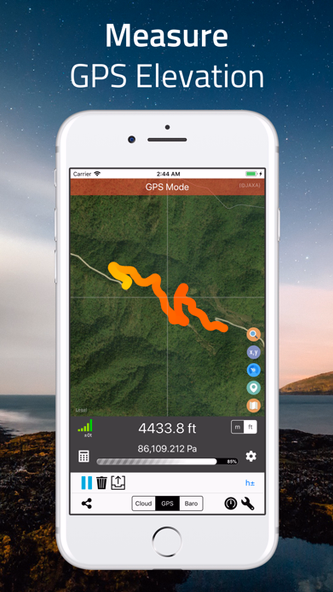 Elevation - Altimeter Map Screenshot 3 - AppWisp.com Elevation - Altimeter Map Screenshot 3 - AppWisp.com