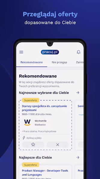 Pracuj.pl - Jobs Screenshot 2 - AppWisp.com Pracuj.pl - Jobs Screenshot 2 - AppWisp.com