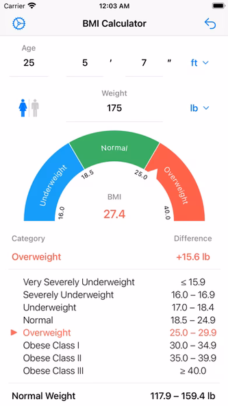 BMI Calculator – Weight Loss Screenshot 2 - AppWisp.com BMI Calculator – Weight Loss Screenshot 2 - AppWisp.com