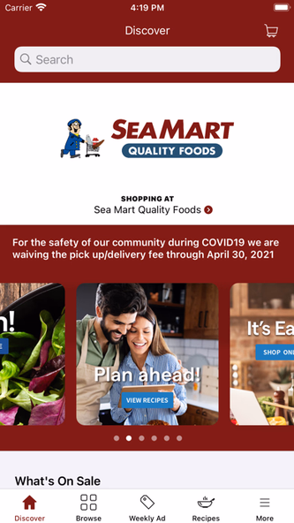 Sea Mart Quality Foods Screenshot 1 - AppWisp.com Sea Mart Quality Foods Screenshot 1 - AppWisp.com