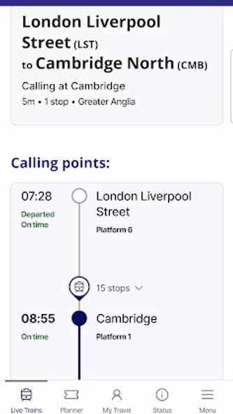 National Rail Screenshot 3 - AppWisp.com National Rail Screenshot 3 - AppWisp.com