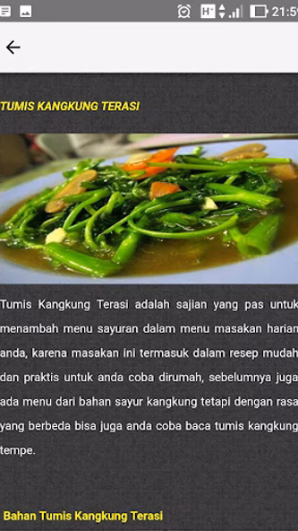Resep Masak Sayuran Nusantara Screenshot 2 - AppWisp.com Resep Masak Sayuran Nusantara Screenshot 2 - AppWisp.com