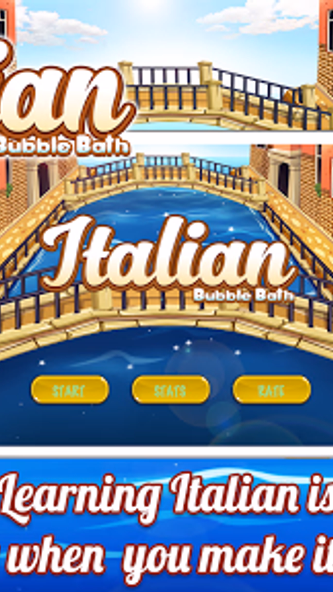 Italian Vocabulary Bubble Bath Screenshot 2 - AppWisp.com