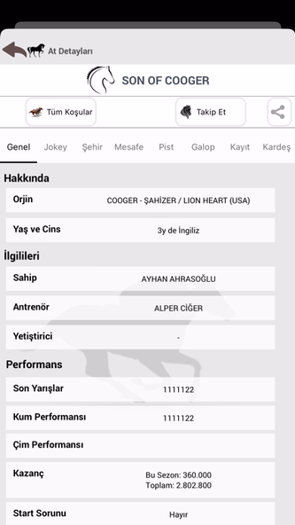 Ganyan Canavarı - At Yarışları Screenshot 4 - AppWisp.com Ganyan Canavarı - At Yarışları Screenshot 4 - AppWisp.com