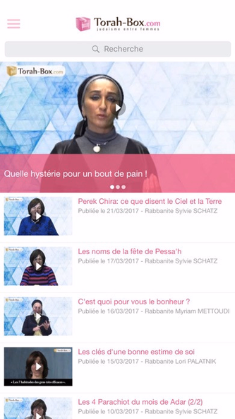 Torah-Box entre Femmes Screenshot 1 - AppWisp.com Torah-Box entre Femmes Screenshot 1 - AppWisp.com