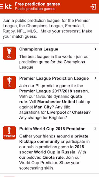 Kicktipp - The predictor game Screenshot 2 - AppWisp.com Kicktipp - The predictor game Screenshot 2 - AppWisp.com