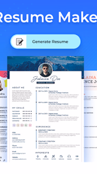 CV Resume Maker App for Job Screenshot 1 - AppWisp.com CV Resume Maker App for Job Screenshot 1 - AppWisp.com