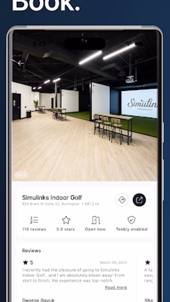 Teebly: Indoor Golf Booking Screenshot 3 - AppWisp.com Teebly: Indoor Golf Booking Screenshot 3 - AppWisp.com