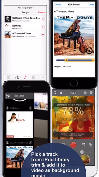 AvFX - awesome video effect, editor & background music edit for Instagram, Facebook, Youtube, Vine Screenshot 4 - AppWisp.com AvFX - awesome video effect, editor & background music edit for Instagram, Facebook, Youtube, Vine Screenshot 4 - AppWisp.com