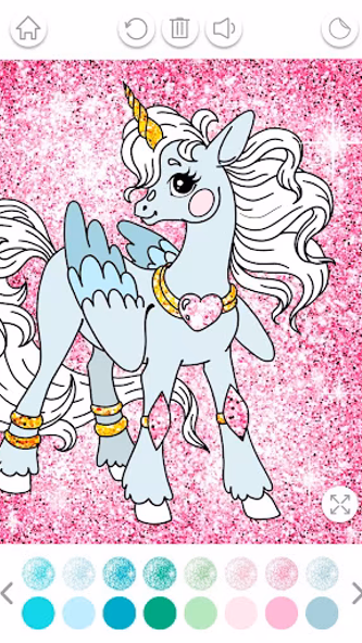 Unicorn Coloring Book Glitter Screenshot 3 - AppWisp.com Unicorn Coloring Book Glitter Screenshot 3 - AppWisp.com
