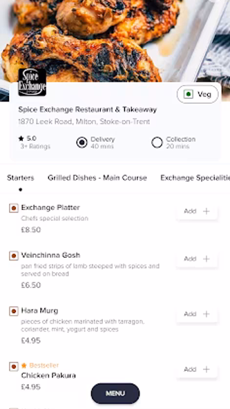 Spice Exchange Restaurant Screenshot 3 - AppWisp.com Spice Exchange Restaurant Screenshot 3 - AppWisp.com