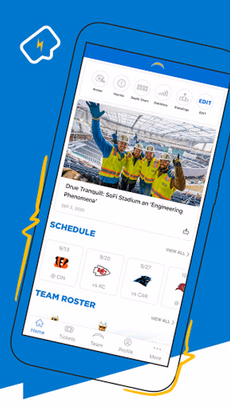 Los Angeles Chargers Screenshot 4 - AppWisp.com Los Angeles Chargers Screenshot 4 - AppWisp.com