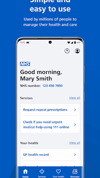 NHS App Screenshot 2 - AppWisp.com NHS App Screenshot 2 - AppWisp.com