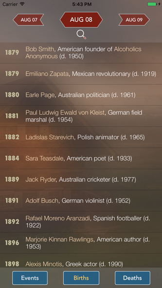 History Events Today Screenshot 4 - AppWisp.com History Events Today Screenshot 4 - AppWisp.com