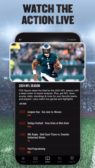 FOX Sports: Watch Live Screenshot 3 - AppWisp.com FOX Sports: Watch Live Screenshot 3 - AppWisp.com