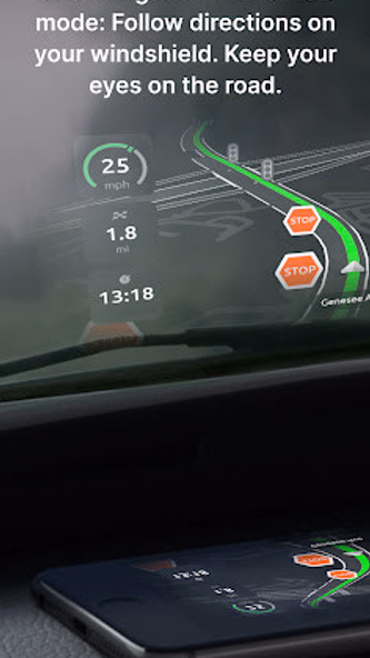 HUDWAY Go: Navigation with HUD Screenshot 1 - AppWisp.com HUDWAY Go: Navigation with HUD Screenshot 1 - AppWisp.com