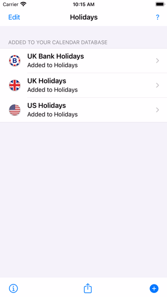 UK Holidays Screenshot 4 - AppWisp.com UK Holidays Screenshot 4 - AppWisp.com