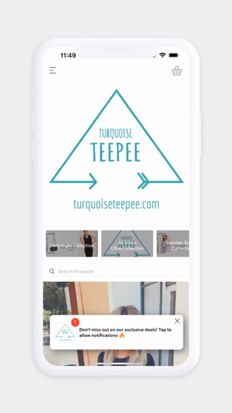 Turquoise TeePee Screenshot 1 - AppWisp.com Turquoise TeePee Screenshot 1 - AppWisp.com