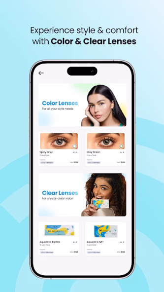 Aqualens Contact Lenses Screenshot 2 - AppWisp.com Aqualens Contact Lenses Screenshot 2 - AppWisp.com