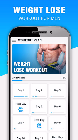 Weight Loss - Workout For Men Screenshot 1 - AppWisp.com Weight Loss - Workout For Men Screenshot 1 - AppWisp.com