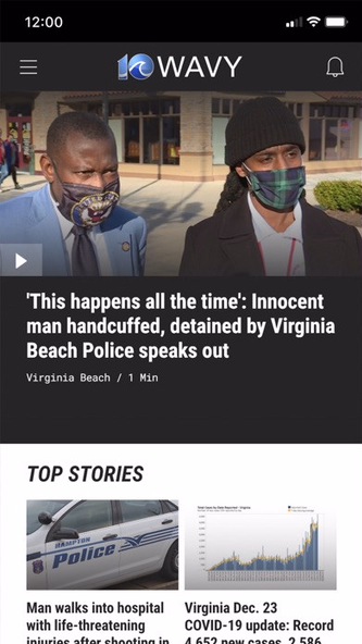 WAVY TV 10 - Norfolk, VA News Screenshot 1 - AppWisp.com WAVY TV 10 - Norfolk, VA News Screenshot 1 - AppWisp.com