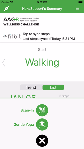 AACR Wellness Challenge Screenshot 4 - AppWisp.com AACR Wellness Challenge Screenshot 4 - AppWisp.com