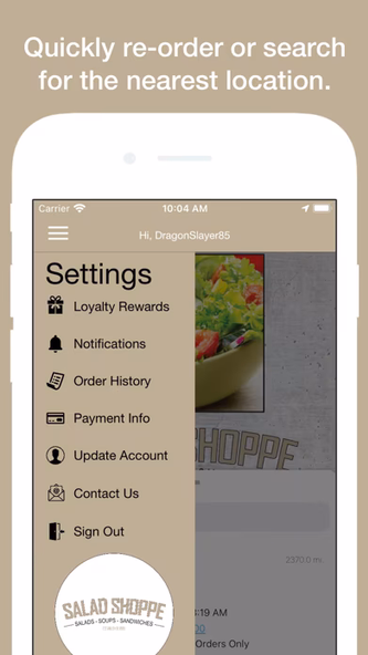 Salad Shoppe Screenshot 1 - AppWisp.com Salad Shoppe Screenshot 1 - AppWisp.com