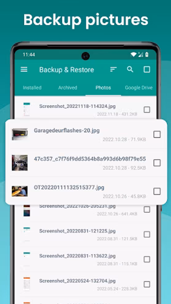 Backup and Restore - APP Screenshot 3 - AppWisp.com Backup and Restore - APP Screenshot 3 - AppWisp.com