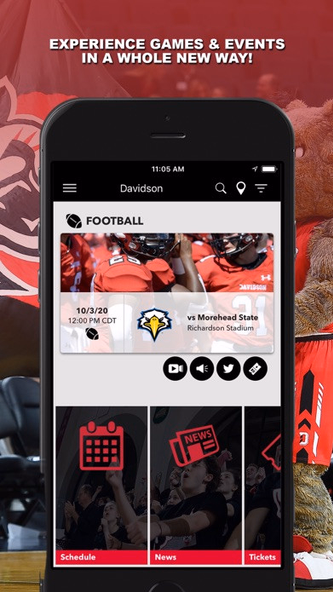 Davidson Gameday Screenshot 1 - AppWisp.com Davidson Gameday Screenshot 1 - AppWisp.com