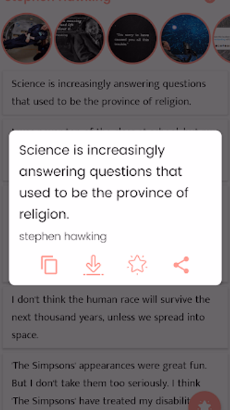 Stephen Hawking and Sayings Screenshot 1 - AppWisp.com Stephen Hawking and Sayings Screenshot 1 - AppWisp.com
