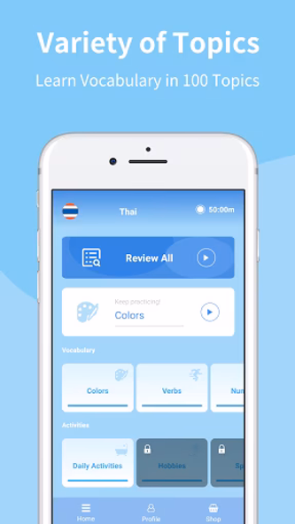 Learn Thai Vocabulary with Voc Screenshot 1 - AppWisp.com Learn Thai Vocabulary with Voc Screenshot 1 - AppWisp.com