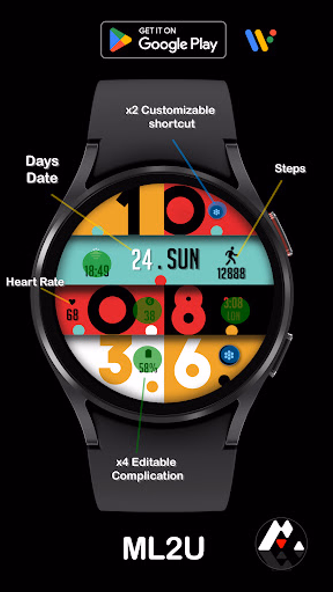 ML2U 145 Watch Face Screenshot 2 - AppWisp.com