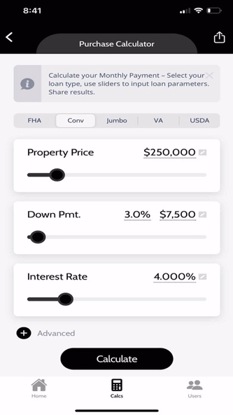 CLA Mortgage Calculator Screenshot 3 - AppWisp.com CLA Mortgage Calculator Screenshot 3 - AppWisp.com