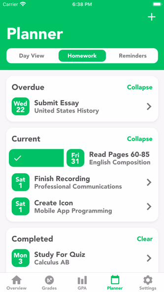 GradeWay for HAC Screenshot 3 - AppWisp.com GradeWay for HAC Screenshot 3 - AppWisp.com