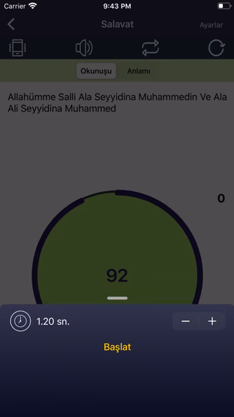 Zikirmatik - Tesbih Et Screenshot 2 - AppWisp.com Zikirmatik - Tesbih Et Screenshot 2 - AppWisp.com