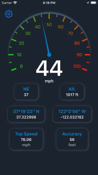 Speedometer - Real Time Screenshot 1 - AppWisp.com Speedometer - Real Time Screenshot 1 - AppWisp.com