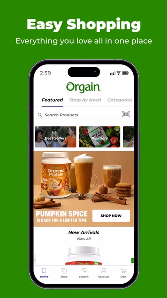 Orgain Screenshot 1 - AppWisp.com Orgain Screenshot 1 - AppWisp.com