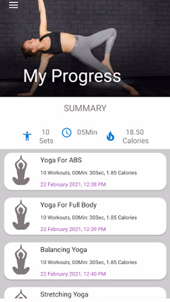 5 Minute Yoga Workouts Screenshot 4 - AppWisp.com