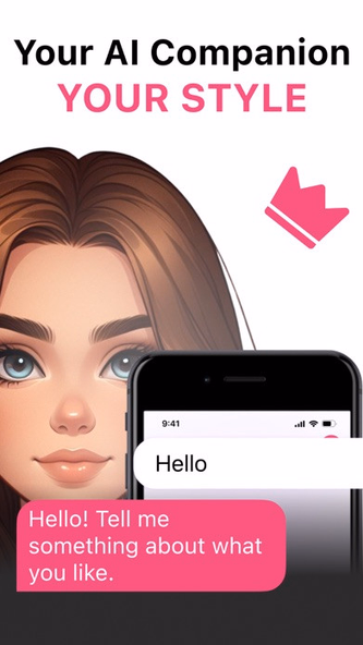 AI Friend Chatbot App Girl Screenshot 1 - AppWisp.com AI Friend Chatbot App Girl Screenshot 1 - AppWisp.com