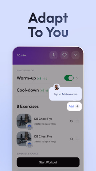 Zing AI: Home & Gym Workouts Screenshot 4 - AppWisp.com Zing AI: Home & Gym Workouts Screenshot 4 - AppWisp.com