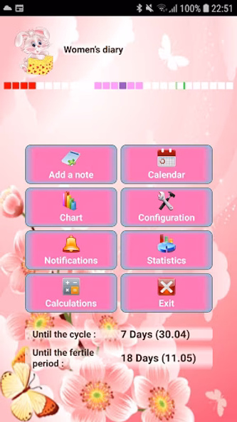 Woman diary (calendar) Screenshot 1 - AppWisp.com Woman diary (calendar) Screenshot 1 - AppWisp.com