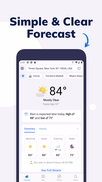 Tomorrow.io: Weather Forecast Screenshot 1 - AppWisp.com Tomorrow.io: Weather Forecast Screenshot 1 - AppWisp.com