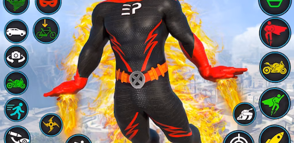 Spider Flying Rope Hero Games Header - AppWisp.com Spider Flying Rope Hero Games Header - AppWisp.com