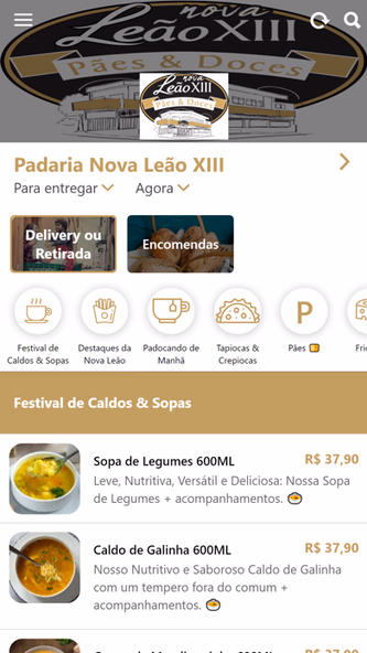 Padaria Nova Leão XIII Screenshot 2 - AppWisp.com Padaria Nova Leão XIII Screenshot 2 - AppWisp.com