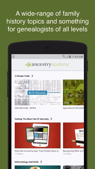 Ancestry Academy Screenshot 2 - AppWisp.com Ancestry Academy Screenshot 2 - AppWisp.com