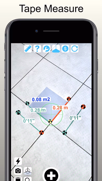 Tape Measure Camera AR Ruler Screenshot 2 - AppWisp.com Tape Measure Camera AR Ruler Screenshot 2 - AppWisp.com