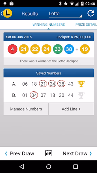 South Africa Lotto Results Screenshot 2 - AppWisp.com South Africa Lotto Results Screenshot 2 - AppWisp.com