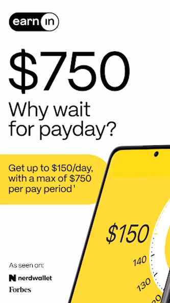 EarnIn: Why Wait for Payday? Screenshot 1 - AppWisp.com EarnIn: Why Wait for Payday? Screenshot 1 - AppWisp.com