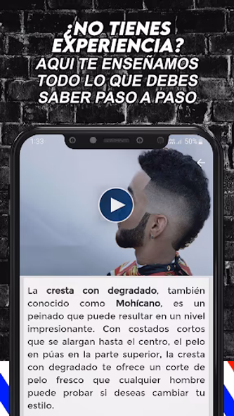 Curso de Barberia y Peluquería Screenshot 2 - AppWisp.com Curso de Barberia y Peluquería Screenshot 2 - AppWisp.com